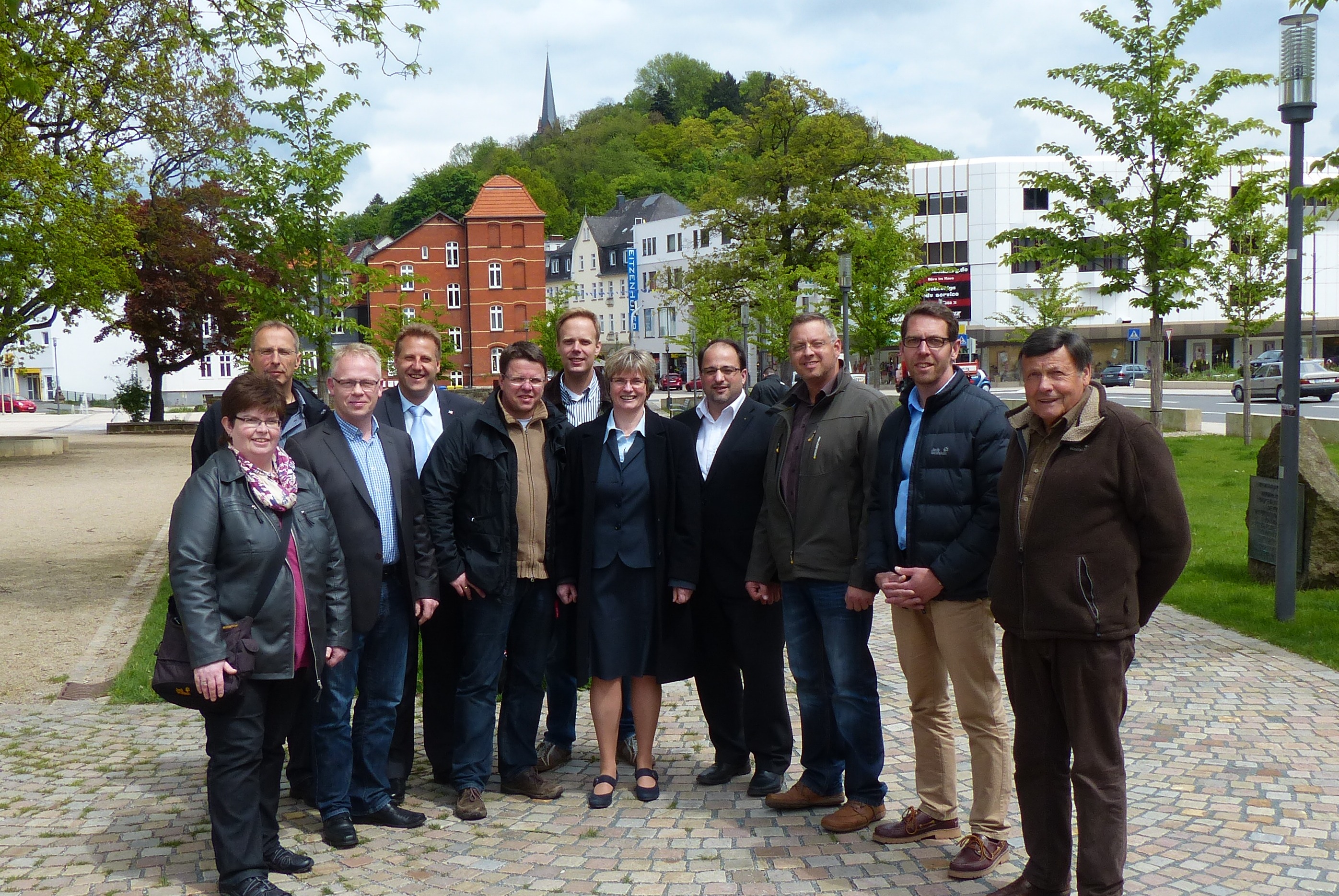 Mitglieder aus Vorstand und Stadtverordnetenfraktion der Frankenberger CDU mit Claudia Ravensburg MdL